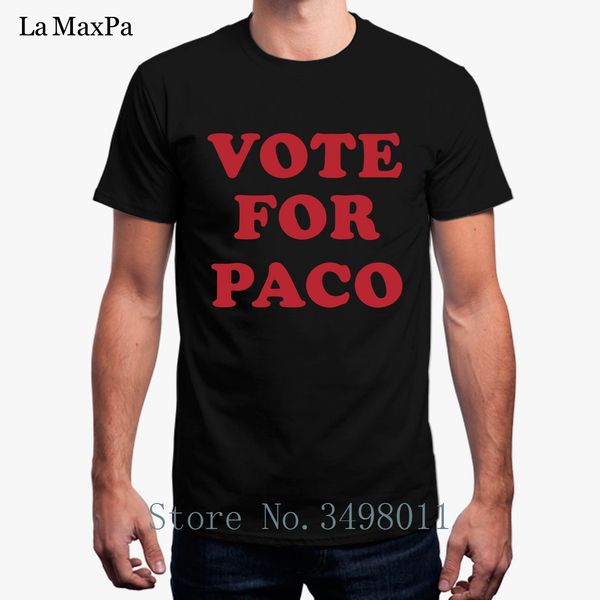funny tshirt for men vote for paco clothes mens t-shirt o-neck cool short sleeve t shirt s-3xl hip hop camisas t
funny tshirt for men vote for paco clothes mens t-shirt o-neck cool short sleeve t shirt s-3xl hip hop camisas t