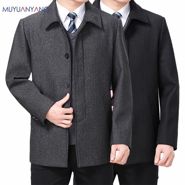 men's wool & blends mu yuan yang coat for men casual woolen coats male clothing jackets single breasted overcoat 4xl plus size, Black
men's wool & blends mu yuan yang coat for men casual woolen coats male clothing jackets single breasted overcoat 4xl plus size, Black