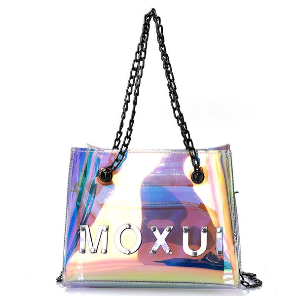 laser transparent jelly bag female 2020 new tide chain hand bag shoulder korean version of the wild messenger
laser transparent jelly bag female 2020 new tide chain hand bag shoulder korean version of the wild messenger