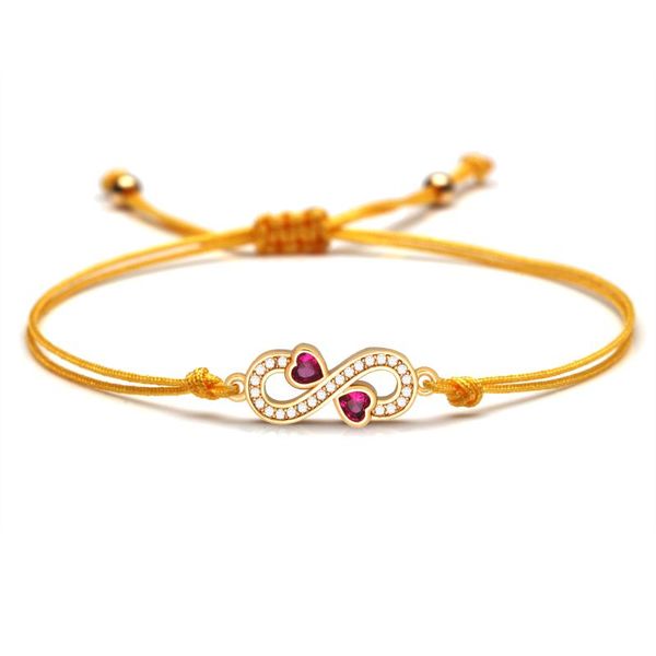 charm bracelets mini white cubic zirconia crystal copper infinity love bracelet women girl black yellow red string braided jewelry present, Golden;silver
charm bracelets mini white cubic zirconia crystal copper infinity love bracelet women girl black yellow red string braided jewelry present, Golden;silver