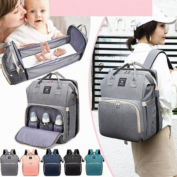 multifunctional baby bed bags moms and dads outdoor travel diaper bag portable backpack maternity nursing handbag stroller bag ing
multifunctional baby bed bags moms and dads outdoor travel diaper bag portable backpack maternity nursing handbag stroller bag ing