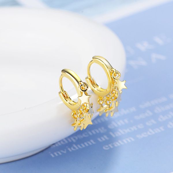 hoop & huggie 925 sterling silver star tassel earrings for women korean trendy luxury charm gold fashion jewelry gift, Golden;silver
hoop & huggie 925 sterling silver star tassel earrings for women korean trendy luxury charm gold fashion jewelry gift, Golden;silver