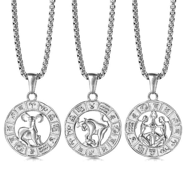 silver color pendant necklace for women girls stainless steel 12 zodiac sign constellation aries dropshipping jewelry hkp656
silver color pendant necklace for women girls stainless steel 12 zodiac sign constellation aries dropshipping jewelry hkp656