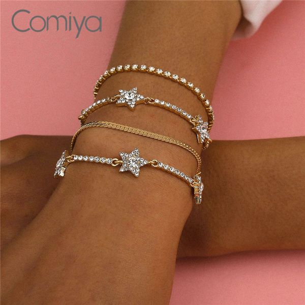 charm bracelets comiya fashion zinc alloy sets for women accessories korean bracelet gold color links chain crystal stars pulseira, Golden;silver
charm bracelets comiya fashion zinc alloy sets for women accessories korean bracelet gold color links chain crystal stars pulseira, Golden;silver