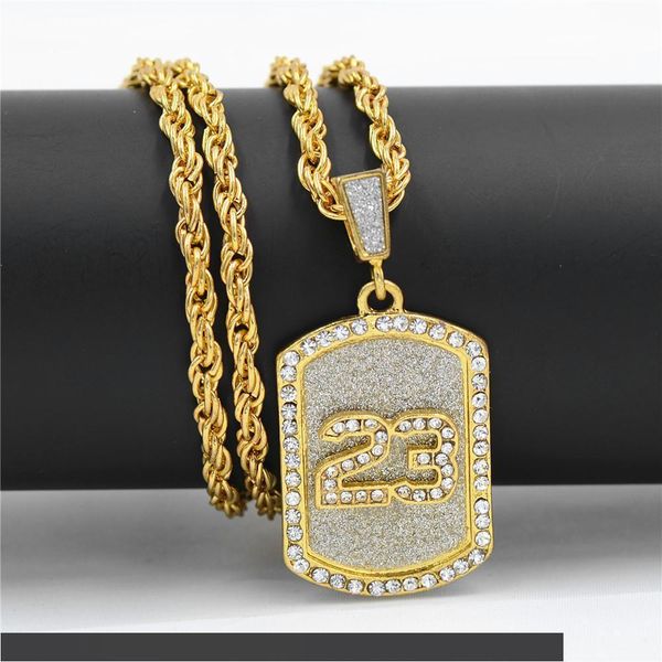 2020r European and American hiphop glitter 23 army brand Necklace dog brand Rhinestone hip hop pendant personalized jewelry
2020r European and American hiphop glitter 23 army brand Necklace dog brand Rhinestone hip hop pendant personalized jewelry