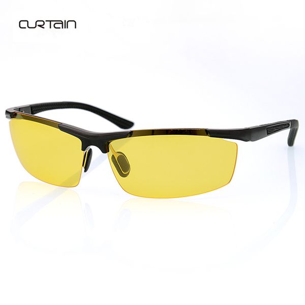 sunglasses fashion aluminum magnesium polarized yellow lenses night vision glasses men's driving sports special, White;black
sunglasses fashion aluminum magnesium polarized yellow lenses night vision glasses men's driving sports special, White;black