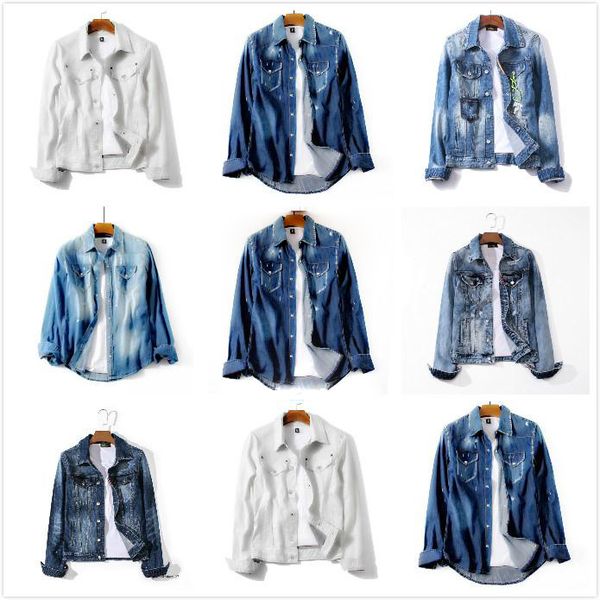 mens denim jacket jean jackets casual outerwear men coats more color solid men long sleeve jacket mf99, Black;brown
mens denim jacket jean jackets casual outerwear men coats more color solid men long sleeve jacket mf99, Black;brown