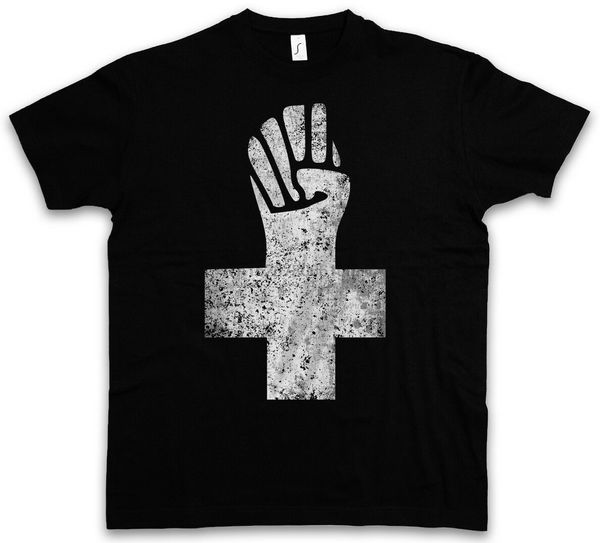 anarchist cross t-shirt - anarchy logo symbol insignia punk demo fist raf shirt