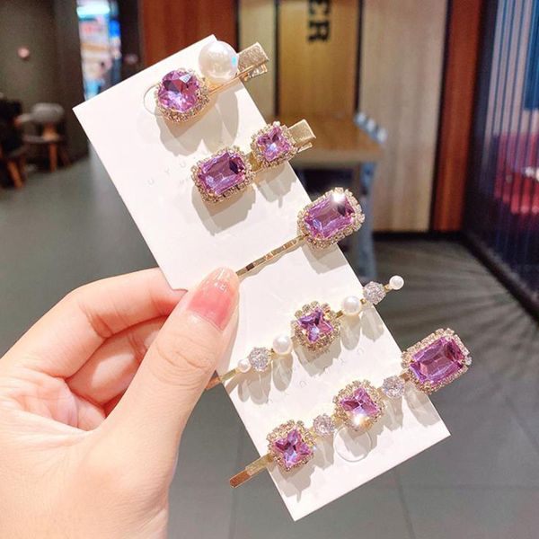 luxury purple crystal pearl hairpins headdress women girls sweet pearl barrettes headband hair clip pins hair accessories, Golden;silver
luxury purple crystal pearl hairpins headdress women girls sweet pearl barrettes headband hair clip pins hair accessories, Golden;silver