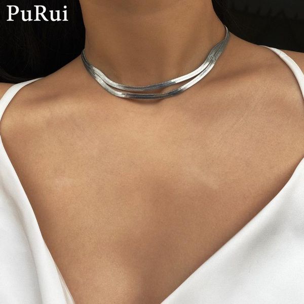 chokers cuban snake chain choker necklace minimalist hip hop metal layered collar for women men silver color jewelry, Golden;silver
chokers cuban snake chain choker necklace minimalist hip hop metal layered collar for women men silver color jewelry, Golden;silver