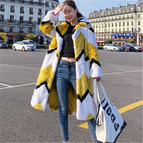 mid-length fur coat female 2020 winter fashion new long-sleeved yellow gradient wave pattern imitation warm fur coat, Black
mid-length fur coat female 2020 winter fashion new long-sleeved yellow gradient wave pattern imitation warm fur coat, Black