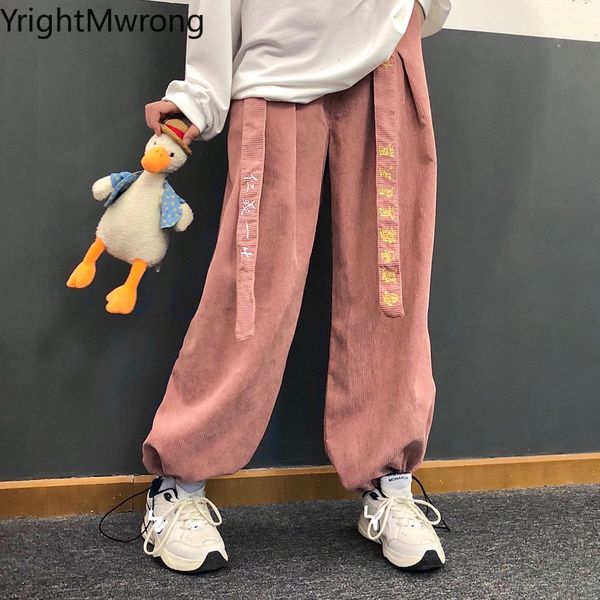 падение sweatpant розовый серый harajuku вышивка письмо ленты ремешок вельвет мешковатые завернутые широкий jogger pant корейских женщин str, Black;white
падение sweatpant розовый серый harajuku вышивка письмо ленты ремешок вельвет мешковатые завернутые широкий jogger pant корейских женщин str, Black;white