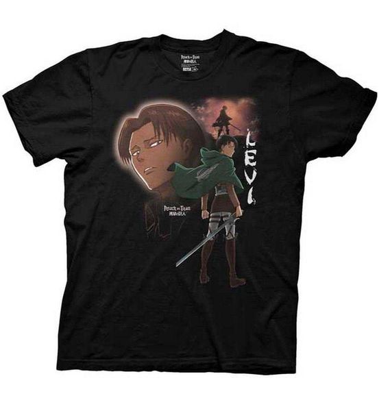 2019 new mens attack on titan cool mens black t-shirt tee shirts