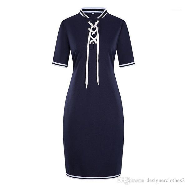 collar with ribbon pencil dress fashion designer panelled dress 6xl womens summer casual dress stand, Black;gray
collar with ribbon pencil dress fashion designer panelled dress 6xl womens summer casual dress stand, Black;gray