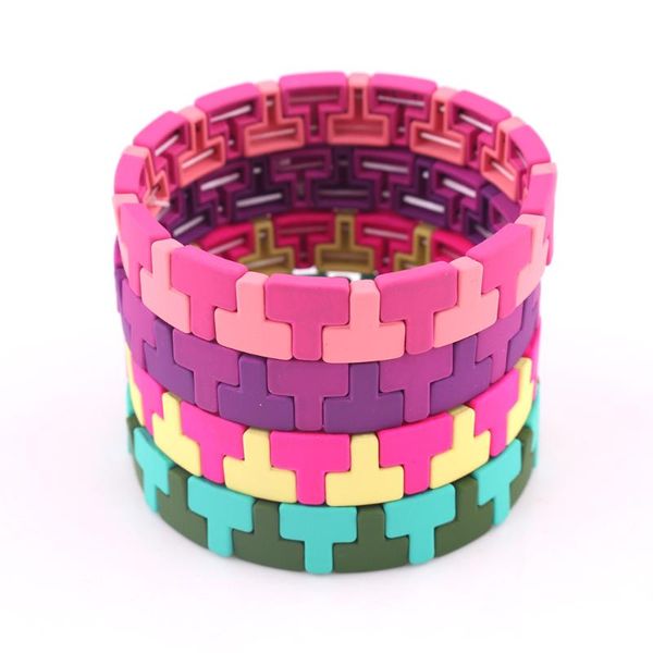 fashion paint alloy multicolor elastic bracelet bohemian boho enamel beaded pulseras bangle jewelry gift for women, Golden;silver
fashion paint alloy multicolor elastic bracelet bohemian boho enamel beaded pulseras bangle jewelry gift for women, Golden;silver