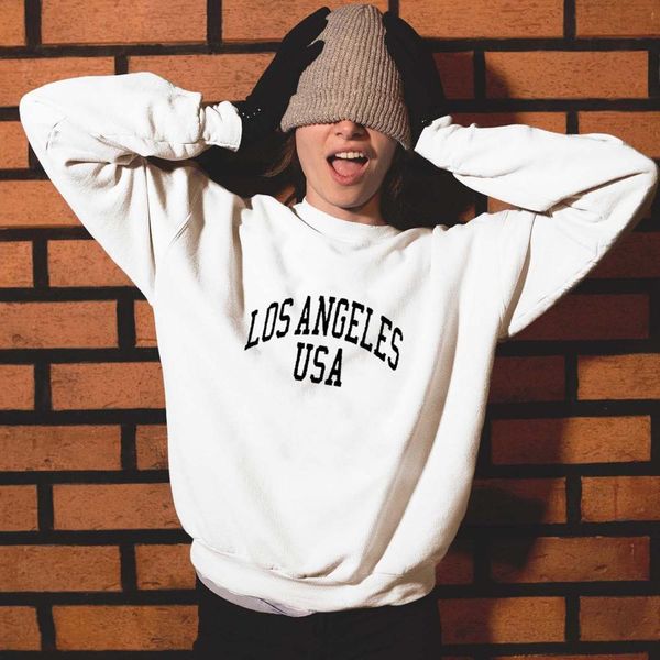 sweatshirt los angeles usa letter printed new arrival women's funny long sleeve casual la gift california shirt, Black
sweatshirt los angeles usa letter printed new arrival women's funny long sleeve casual la gift california shirt, Black