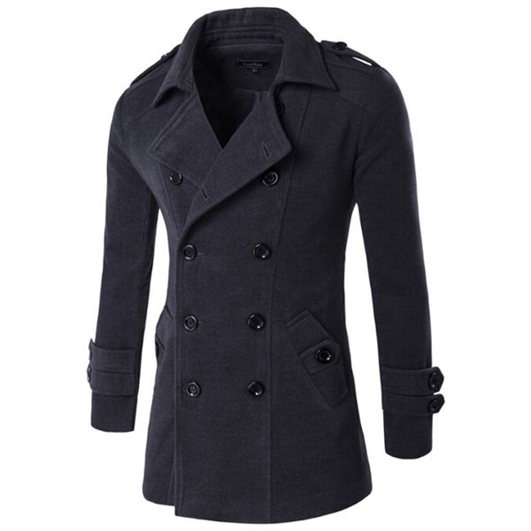 men's wool & blends 2021 autumn winter jacket men peacoat mens jackets clothing male chaqueta hombre, Black
men's wool & blends 2021 autumn winter jacket men peacoat mens jackets clothing male chaqueta hombre, Black
