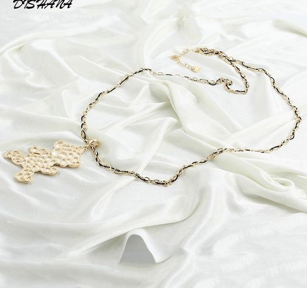 new jewelry gold- hollow out little bear statement pendant necklace women vintage long chain jewelry002, Silver
new jewelry gold- hollow out little bear statement pendant necklace women vintage long chain jewelry002, Silver
