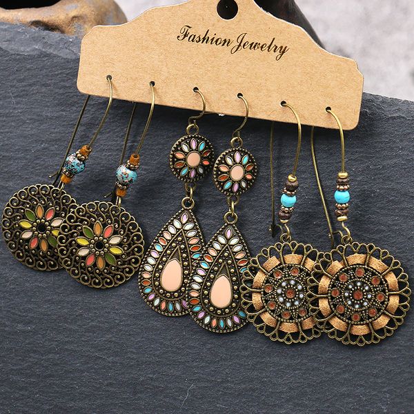 dangle & chandelier 1set vintage bohemia leaf shell flower dream catcher heart natural stone tassel drop earring exquisite set for women, Silver
dangle & chandelier 1set vintage bohemia leaf shell flower dream catcher heart natural stone tassel drop earring exquisite set for women, Silver