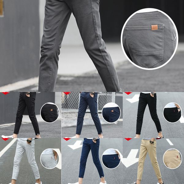 men's slim fit small casual suit casual feet spring and summer thin summer pants 9 points western pants men's korean style trendy, Blue
men's slim fit small casual suit casual feet spring and summer thin summer pants 9 points western pants men's korean style trendy, Blue