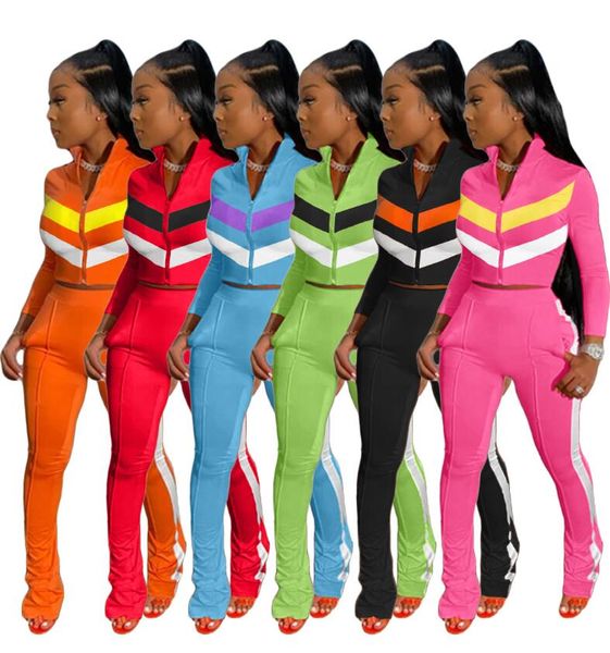 women two piece outfits designer fashion color matching long sleeve trousers sportswear panelled outerwear ladies casual sports suits, Gray
women two piece outfits designer fashion color matching long sleeve trousers sportswear panelled outerwear ladies casual sports suits, Gray