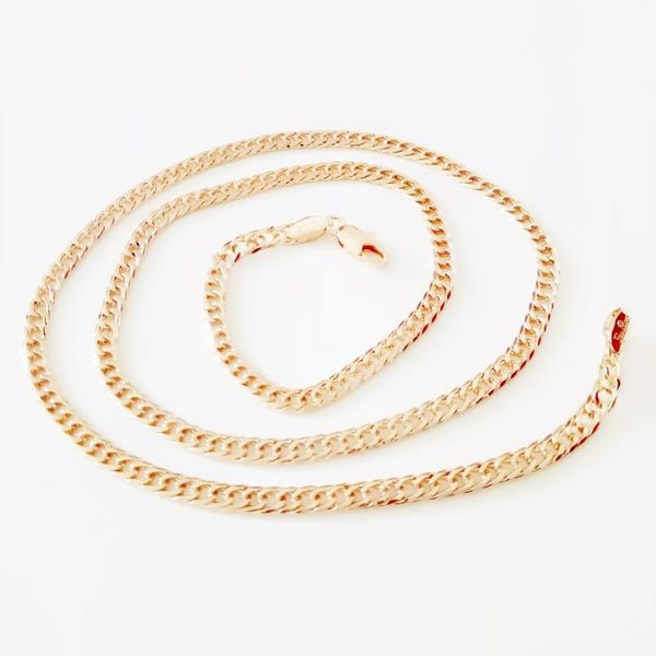 gold necklace new fashion 585 rose gold color jewelry classic copper 55cm long women chain necklace, Silver
gold necklace new fashion 585 rose gold color jewelry classic copper 55cm long women chain necklace, Silver