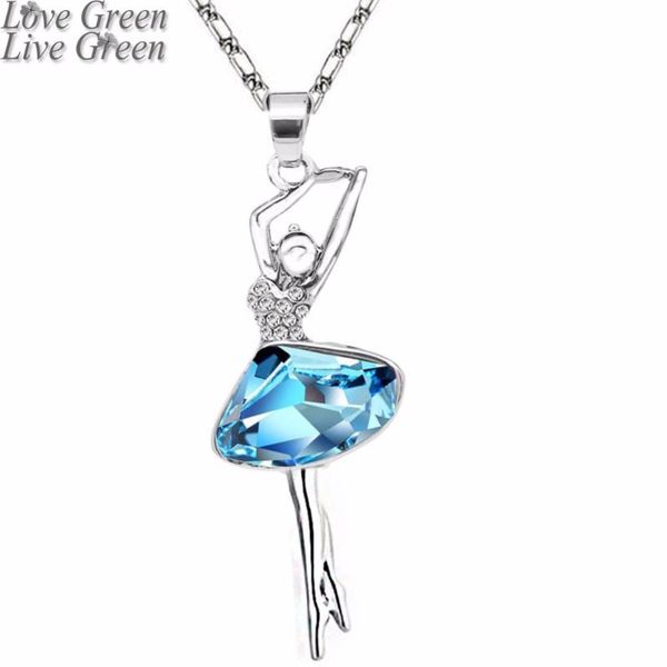 2020 summer women new elling 18kgp austrian crystal balet dance dancing girl pendant charm fashion necklace jewelry 84358, Silver
2020 summer women new elling 18kgp austrian crystal balet dance dancing girl pendant charm fashion necklace jewelry 84358, Silver