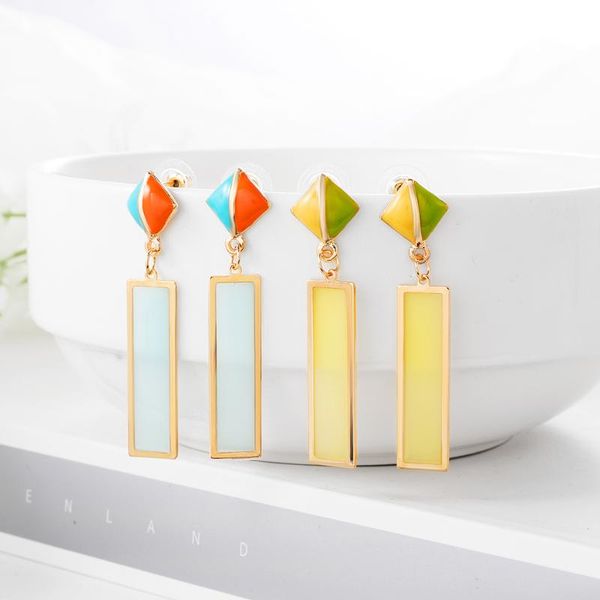 wybu fashion candy color geomatric pendant drop earring for women rhombus color stud drop earing jewelry for ear earrings, Silver
wybu fashion candy color geomatric pendant drop earring for women rhombus color stud drop earing jewelry for ear earrings, Silver