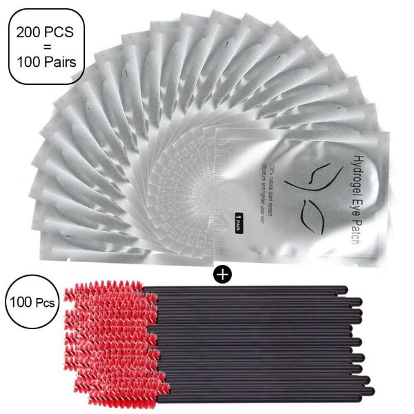 false eyelashes 100pairs eye patch for eyelash extensions and 100pcs disposable brushes cosmetic under pads makeup set
false eyelashes 100pairs eye patch for eyelash extensions and 100pcs disposable brushes cosmetic under pads makeup set