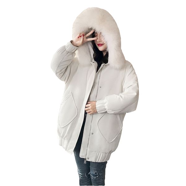 women's down & parkas white duck jacket woman winter jackets female real fur collar overcoat women length thick hooded parka, Black
women's down & parkas white duck jacket woman winter jackets female real fur collar overcoat women length thick hooded parka, Black