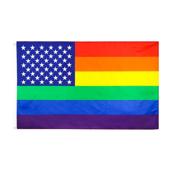 ready to ship stock double stitched 90x150cm lgbt homosexual pride rainbow us american gay flag 3 x 5 for decoration
ready to ship stock double stitched 90x150cm lgbt homosexual pride rainbow us american gay flag 3 x 5 for decoration
