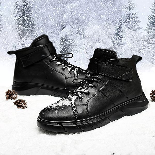 boots genuine leather men waterproof casual shoes fashion ankle winter big size 38-48, Black
boots genuine leather men waterproof casual shoes fashion ankle winter big size 38-48, Black
