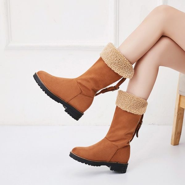 boots women female winter shoes woman fur warm snow fashion square low heels mid-calf buckle black red maziao
boots women female winter shoes woman fur warm snow fashion square low heels mid-calf buckle black red maziao