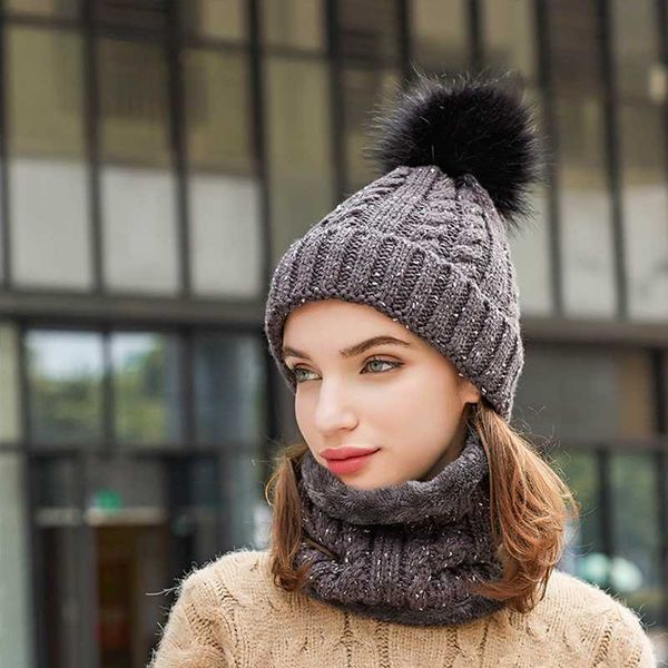 hats, scarves & gloves sets female fur pom poms hat winter women knitted beanies cap thick skullies scarf ear protection warm set accessorie, Blue;gray
hats, scarves & gloves sets female fur pom poms hat winter women knitted beanies cap thick skullies scarf ear protection warm set accessorie, Blue;gray