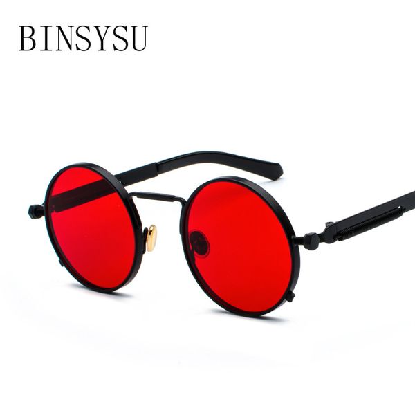 sunglasses steampunk round gold frame for men metal small gothic shades brand designer, White;black
sunglasses steampunk round gold frame for men metal small gothic shades brand designer, White;black