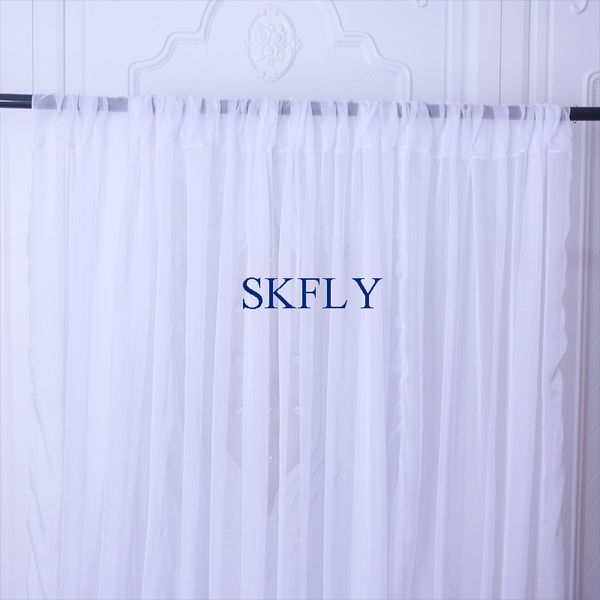 bc002d wholesale price in stock background curtain pgraphy panels plain pure white sheer voile backdrop with rod pocket
bc002d wholesale price in stock background curtain pgraphy panels plain pure white sheer voile backdrop with rod pocket