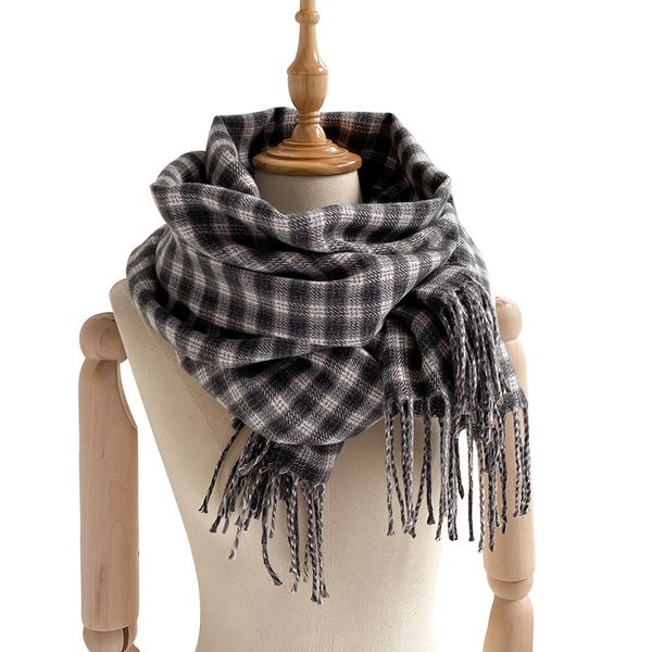 scarves 2021 style england grid scarf female autumn winter warm color matching cashmere tassel shawl retro temperament, Blue;gray
scarves 2021 style england grid scarf female autumn winter warm color matching cashmere tassel shawl retro temperament, Blue;gray