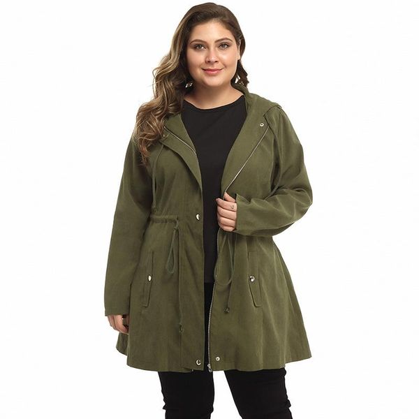 women's trench coats 2021 autumn large size jacket with hood waist belt long sleeve zipper windbreaker casual female top, Tan;black
women's trench coats 2021 autumn large size jacket with hood waist belt long sleeve zipper windbreaker casual female top, Tan;black