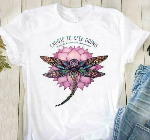 suicide prevention awareness lotus dragonfly choose to keep going ladies t-shirt summer tee shirt
suicide prevention awareness lotus dragonfly choose to keep going ladies t-shirt summer tee shirt