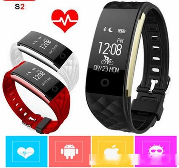 ip67 dynamic heart rate s2 smartband wristband fitness tracker smart watchband bluetooth bracelet for ios android pk id107 fitbit tw64