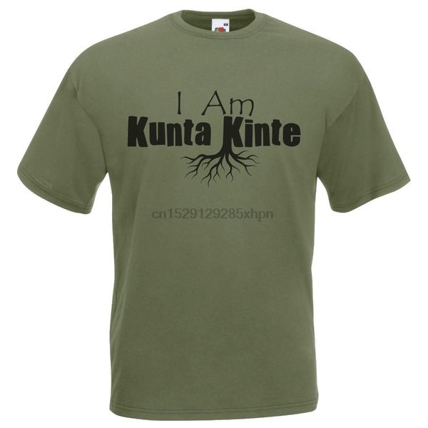 2019 fashion mens olive green i am kunta kinte roots t-shirt american slavery tv series top
2019 fashion mens olive green i am kunta kinte roots t-shirt american slavery tv series top