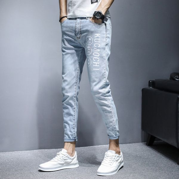 весна и лето девять-точка печатной оправы джинсы девять девять pantsjeans щиколоток брюки мужского stretch тонкий подходят прямо ins супер г, Blue
весна и лето девять-точка печатной оправы джинсы девять девять pantsjeans щиколоток брюки мужского stretch тонкий подходят прямо ins супер г, Blue