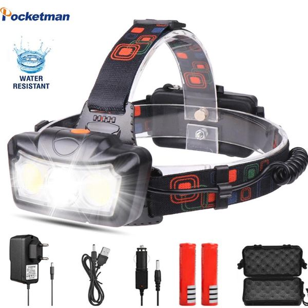 most powerful led headlamp cob+led headlight waterproof head light dc usb rechargeable head lamp torch use 18650 battery
most powerful led headlamp cob+led headlight waterproof head light dc usb rechargeable head lamp torch use 18650 battery