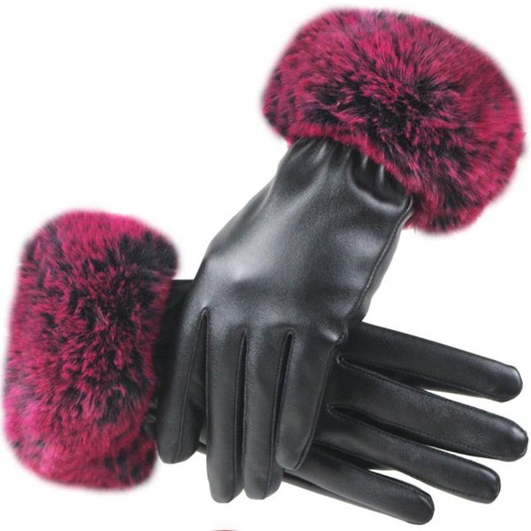 five fingers gloves winter warm velvet women rex fur design imitation leather riding driving mittens windproof touch screen glove, Blue;gray
five fingers gloves winter warm velvet women rex fur design imitation leather riding driving mittens windproof touch screen glove, Blue;gray