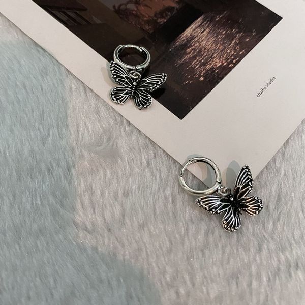 harajuku vintage gothic silver color metal butterfly small hoop earrings for cool women egirl street punk aesthetic jewellery, Golden;silver
harajuku vintage gothic silver color metal butterfly small hoop earrings for cool women egirl street punk aesthetic jewellery, Golden;silver