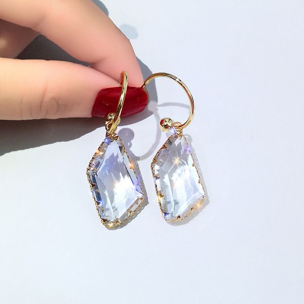 dangle & chandelier dominated 2021 contracted geometric crystal style drop earrings joker long fashion temperament metal circle women, Silver
dangle & chandelier dominated 2021 contracted geometric crystal style drop earrings joker long fashion temperament metal circle women, Silver