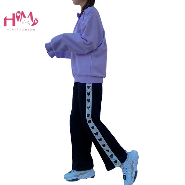 harajuku fashion streetwear women sweatpants kawaii high waist casual wide leg pants korean style trousers black pink purple, Black;white
harajuku fashion streetwear women sweatpants kawaii high waist casual wide leg pants korean style trousers black pink purple, Black;white