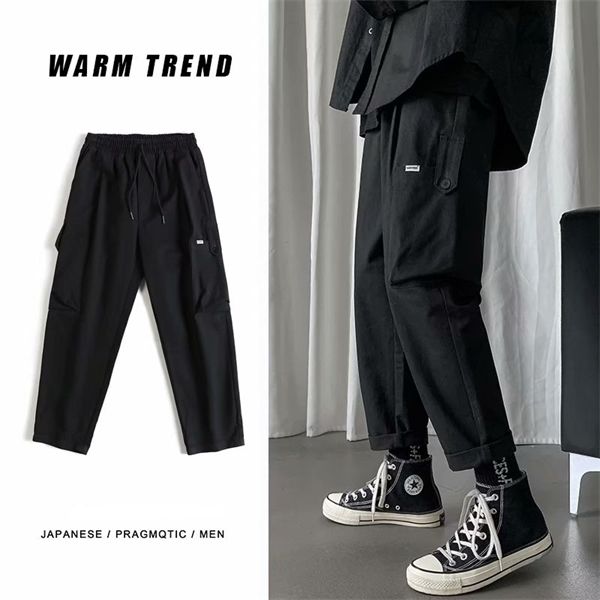 men casual japan streetwear joggers cargo pants men woman hip hop pockets pants male oversize autumn trousers, Black
men casual japan streetwear joggers cargo pants men woman hip hop pockets pants male oversize autumn trousers, Black