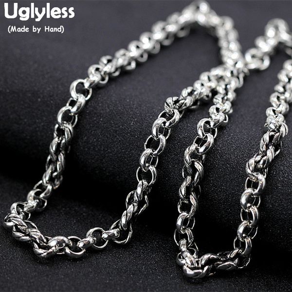 uglyless 6mm thick o chains pearl chains necklaces men 925 silver hip hop glossy statement necklace no pendant fine jewelry c160
uglyless 6mm thick o chains pearl chains necklaces men 925 silver hip hop glossy statement necklace no pendant fine jewelry c160