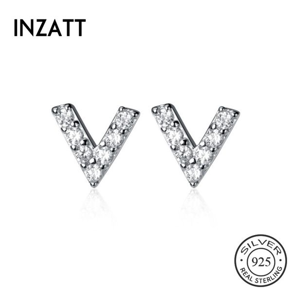 stud inzareal 925 sterling silver zircon letter v earring for fashion women birthday part cute fine jewelry accessories gift, Golden;silver
stud inzareal 925 sterling silver zircon letter v earring for fashion women birthday part cute fine jewelry accessories gift, Golden;silver